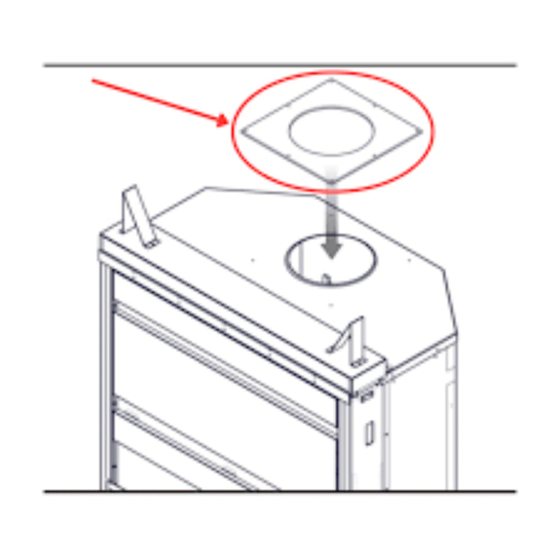 Napoleon Anchor Plate for Packed Chimney for High Country™ 5000 | GW STORE