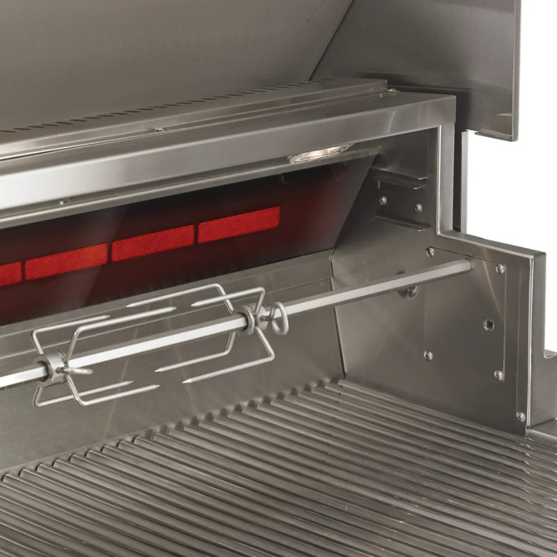 42" Eagle One Super Premium Gas Grill w/ Black Glass Infrared Rotisserie Burner & Sear Zone - (On Grill Base) B Stock | GW STORE