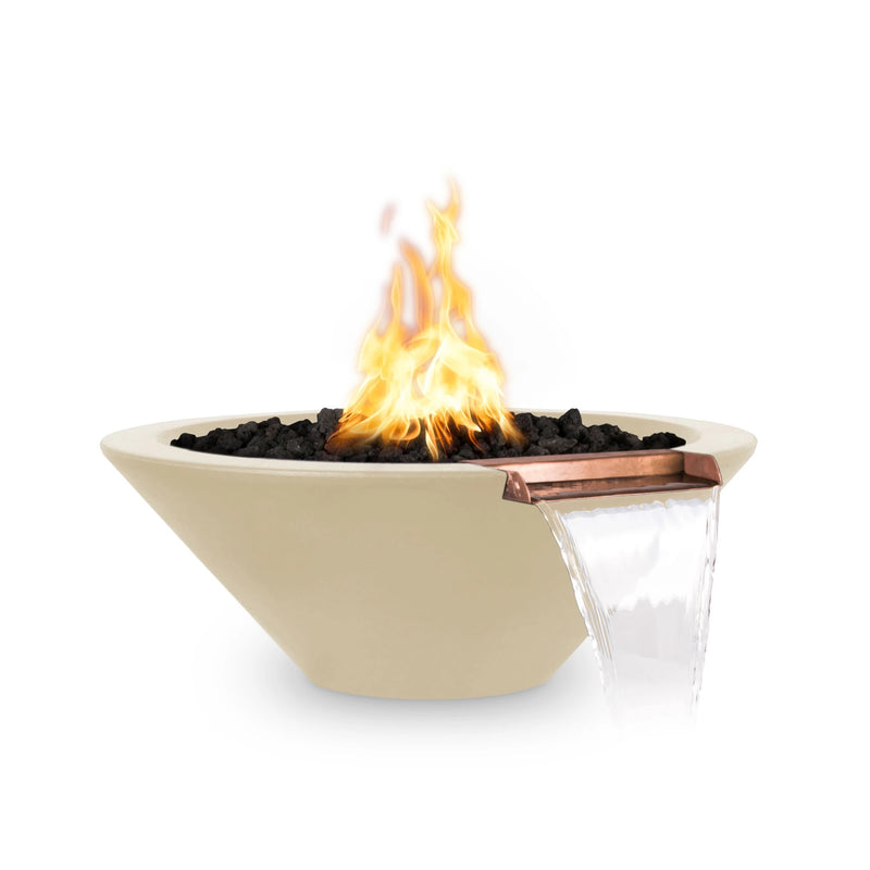 The Outdoor Plus Concrete Natural Gas Cazo Fire & Water Bowl | GW STORE