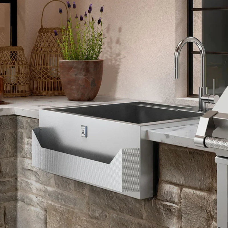 Hestan GISH30 / GIS30 30" Outdoor Insulated Sink with Marquis Accented Speed Rail | GW STORE