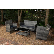 Well Traveled Living Jareth Wicker Patio Set | GW STORE
