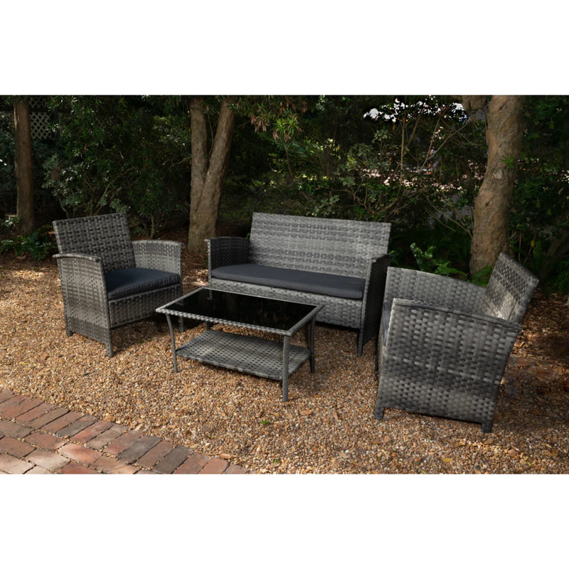 Well Traveled Living Jareth Wicker Patio Set | GW STORE