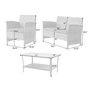 Well Traveled Living Jareth Wicker Patio Set | GW STORE