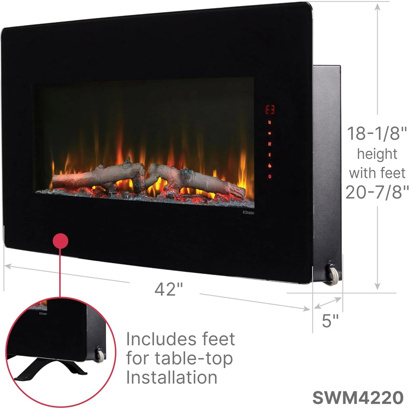 Dimplex Winslow 42 Inch Wall Mounted Electric Fireplace | GW STORE
