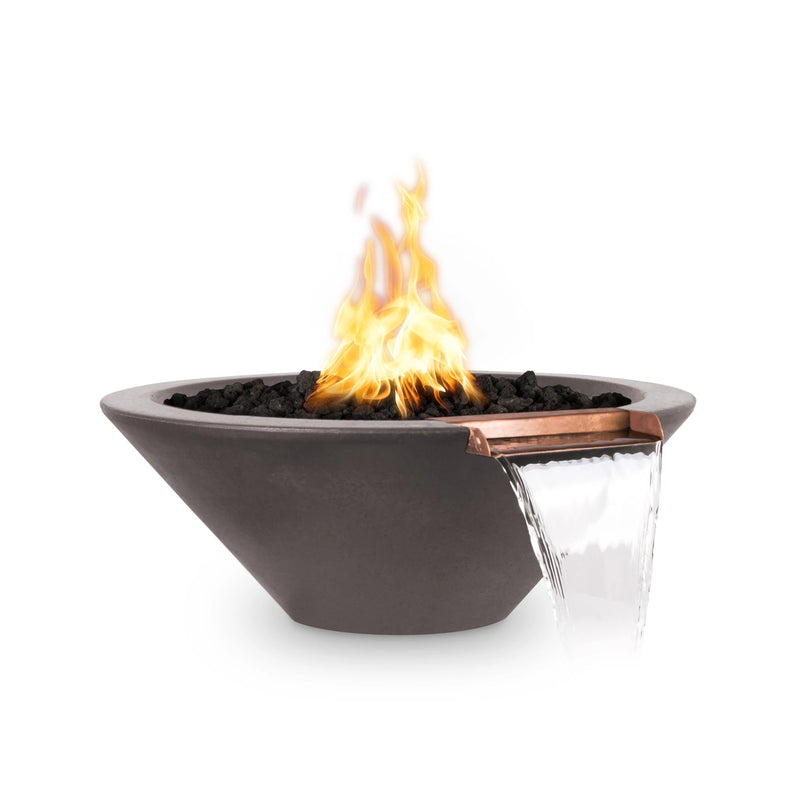 The Outdoor Plus Concrete Natural Gas Cazo Fire & Water Bowl | GW STORE