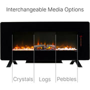 Dimplex Winslow 48 Inch Wall Mounted Electric Fireplace | GW STORE