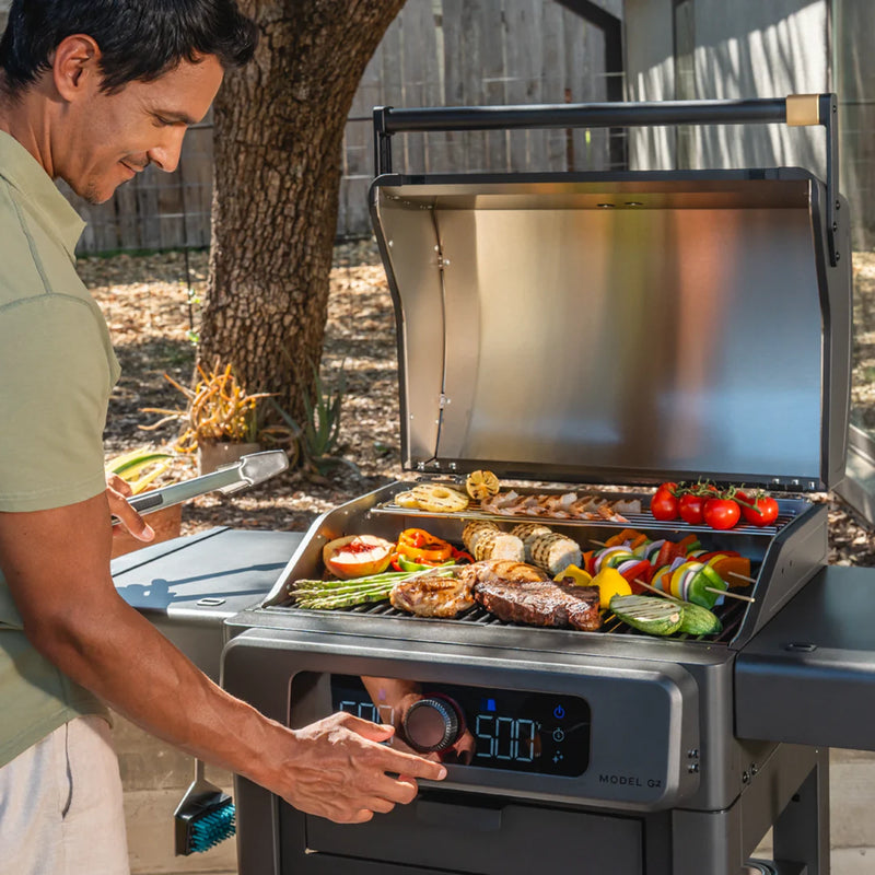 Current Model G2 Dual Zone Freestanding Electric Grill | GW STORE