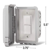 Infratech Single Duplex Stack Switch w/ Weatherproof Cover | GW STORE