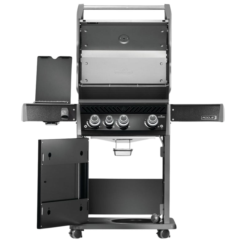 Napoleon Rogue® PRO 425 SIB Black Freestanding Gas Grill w/ Infrared Side Burner | GW STORE