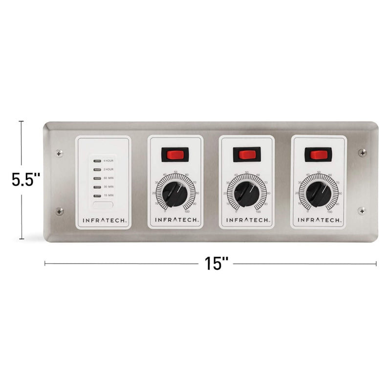 Infratech 3-Zone Analog Controller w/ Digital Timer | GW STORE