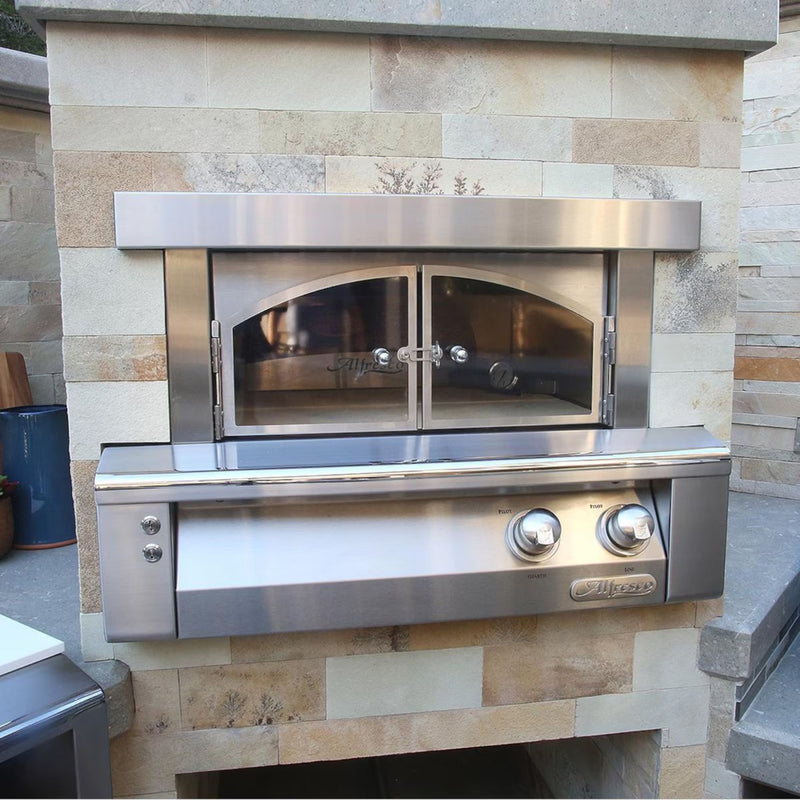 Alfresco 30-Inch Built-In Outdoor Gas Pizza Oven | GW STORE
