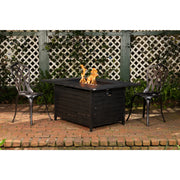 Well Traveled Living Longmont Aluminum Rectangular Propane Fire Pit | GW STORE