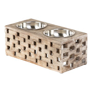 Huntley Pet Berjen Block Large Double Feeder | GW STORE