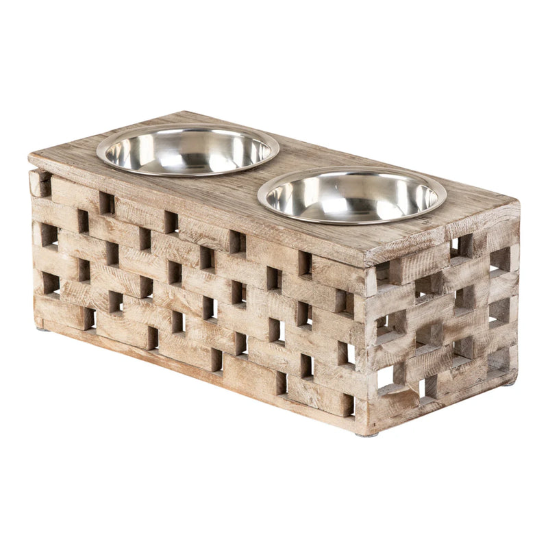 Huntley Pet Berjen Block Large Double Feeder | GW STORE