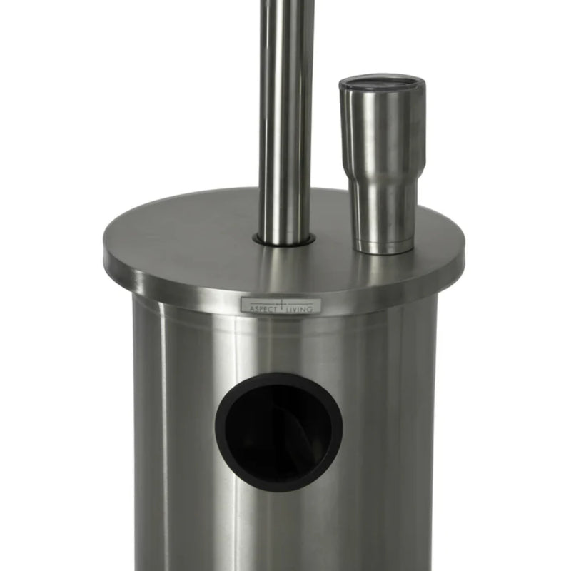 Well Traveled Living Stainless Steel Patio Heater w/ Table | GW STORE