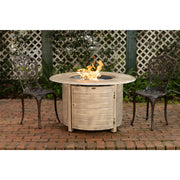 Well Traveled Living Thatcher Round Propane Fire Pit in Driftwood | GW STORE