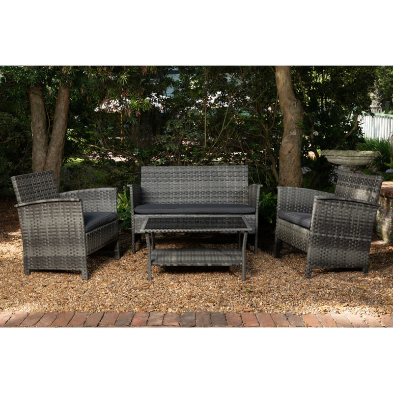 Well Traveled Living Jareth Wicker Patio Set | GW STORE