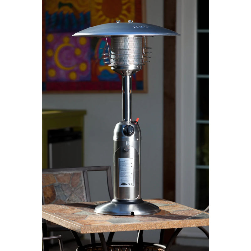 Well Traveled Living Stainless Steel Propane Table Top Patio Heater | GW STORE