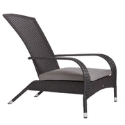 Well Traveled Living Black Coconino Wicker Chair | GW STORE