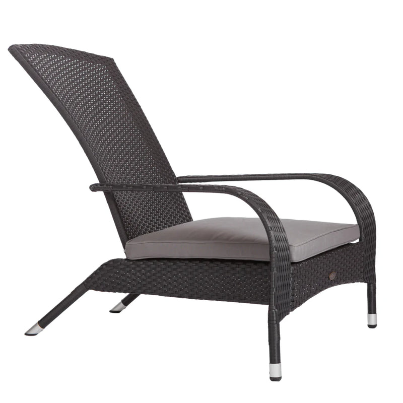 Well Traveled Living Black Coconino Wicker Chair | GW STORE