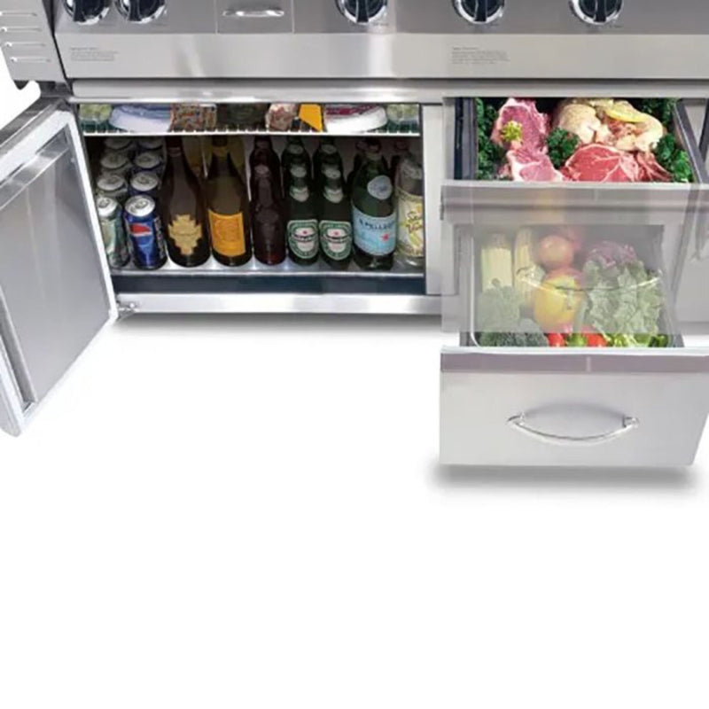 Alfresco 42-Inch Under-Grill Refrigerator, Cart Model | GW STORE