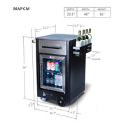 Mont Alpi Medium Prep Cart & Fridge | GW STORE