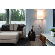 Well Traveled Living Bronze Finish Braga Metal Stool-Table-Container | GW STORE