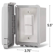 Infratech Single Duplex Stack Switch, Surface Mount w/ Weatherproof Cover | GW STORE