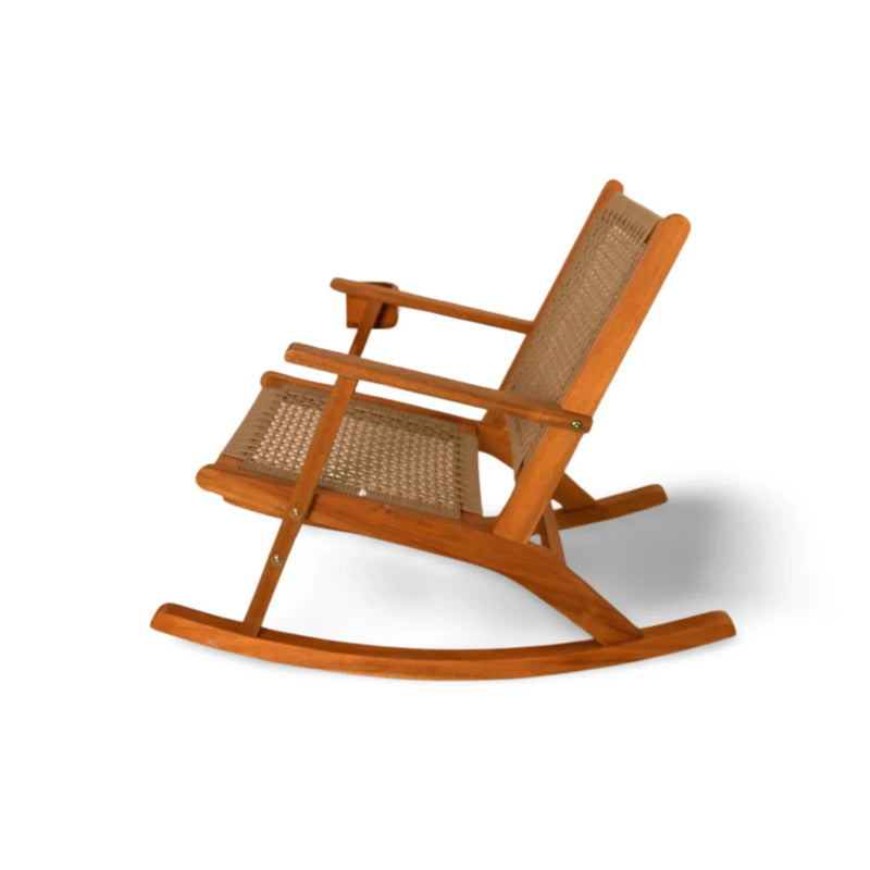 Well Traveled Living Vega Outdoor Rocking Chair with Beverage Holder | GW STORE