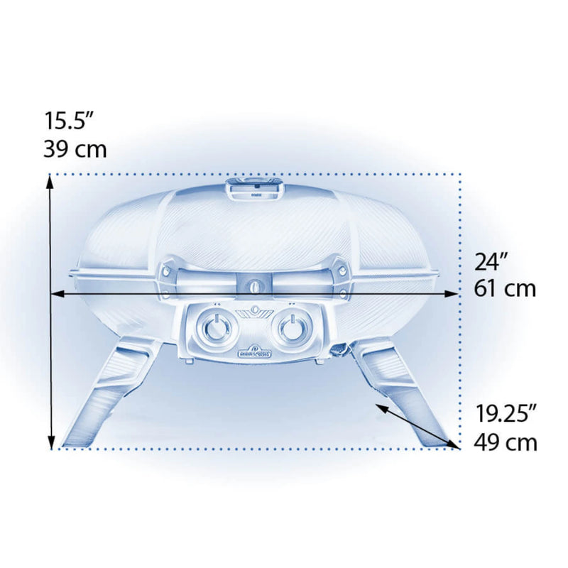 Napoleon TravelQ 285 Portable Propane Gas Grill w/ Griddle | GW STORE