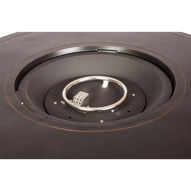 Well Traveled Living Perissa Woven Round Aluminum Propane Fire Pit | GW STORE