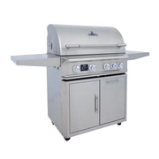 Blaze LTE PRO 32-Inch 4-Burner Freestanding Gas Grill w/ Digital Temperature Screen & Rear Infrared Burner | GW STORE