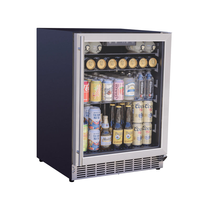 Summerset 24-Inch 5 Cu. Outdoor Compact Refrigerator w/ Glass Door