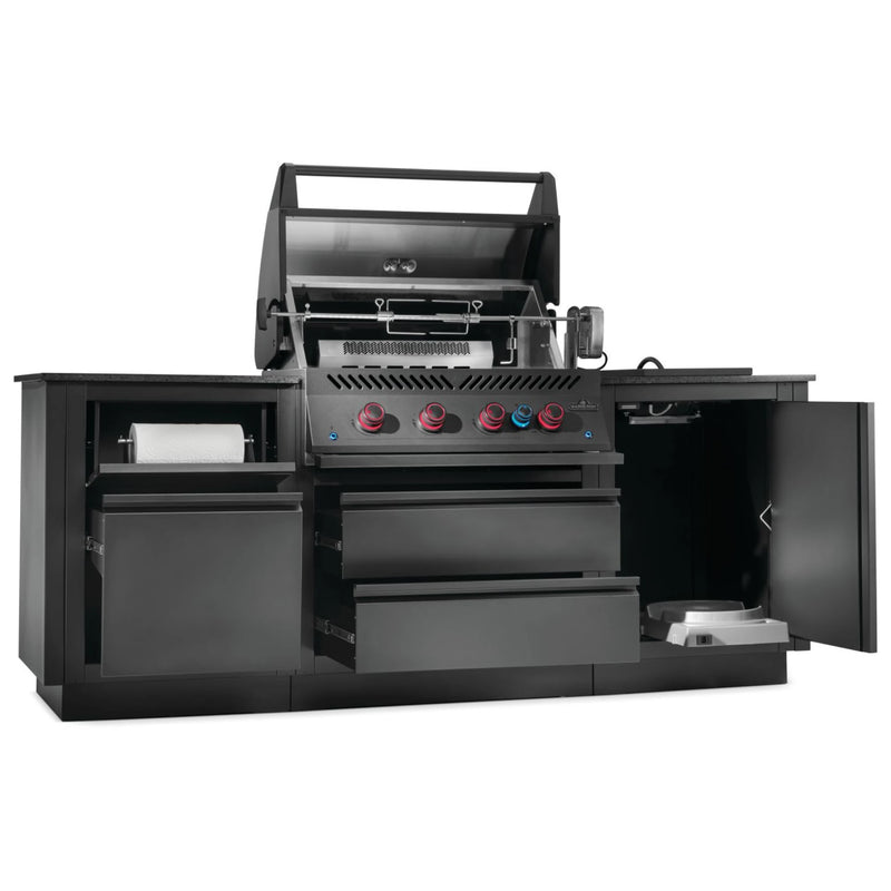 Napoleon Oasis 300 Outdoor Kitchen w/ Built-in 700 Series 32 Propane Gas Grill & Black Pearl Granite Countertop | GW STORE