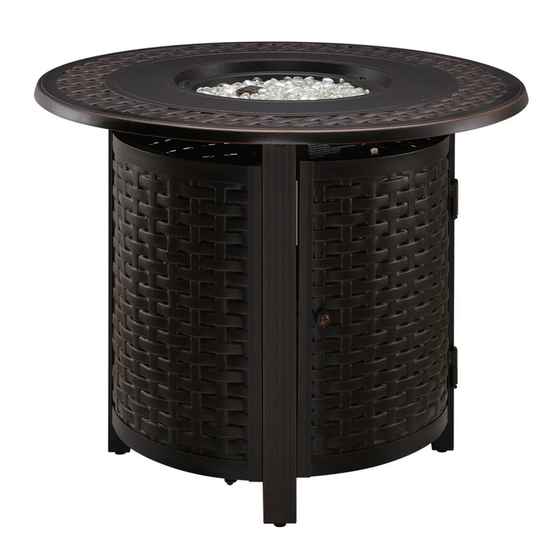 Well Traveled Living Hendricks Aluminum 34" Round Propane Fire Pit | GW STORE