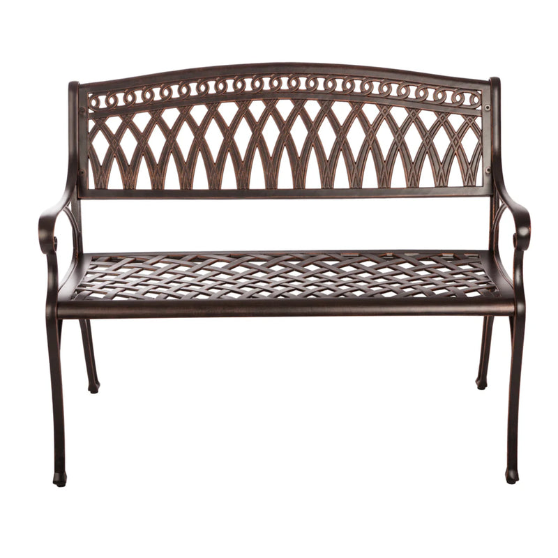 Well Traveled Living Simone Cast Aluminum Bench | GW STORE