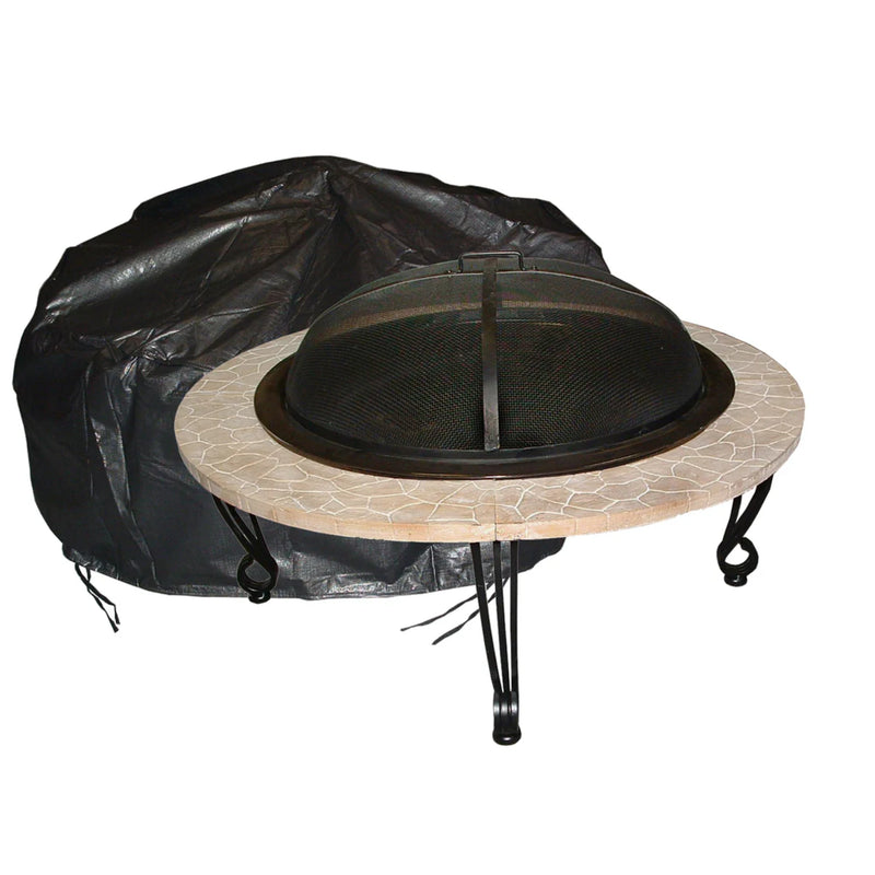 Well Traveled Living Large Round Fire Pit Vinyl Cover | GW STORE