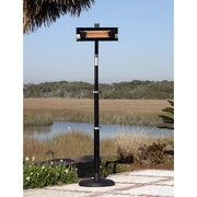 Well Traveled Living Black Telescoping Offset Pole Mounted Infrared Patio Heater | GW STORE