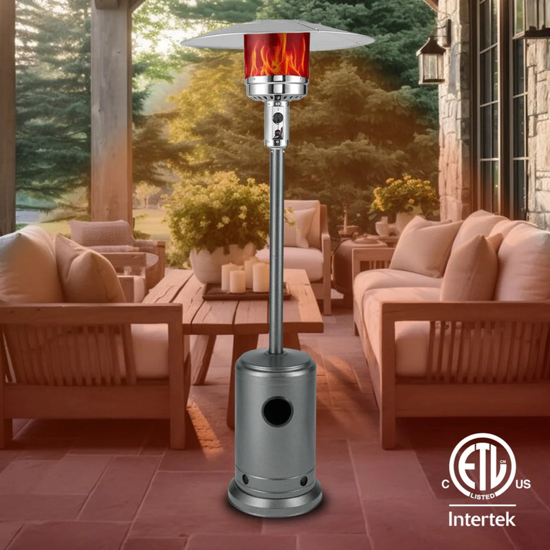 Well Traveled Living Hammered Platinum Commercial Propane Patio Heater | GW STORE