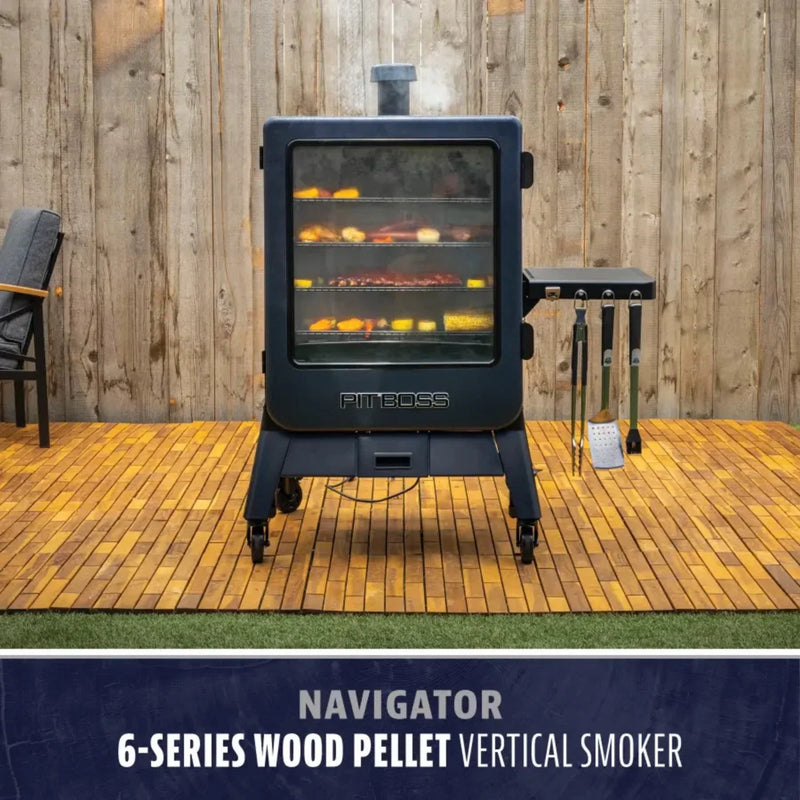 Pit Boss Navigator 6 Series WiFi & Bluetooth Vertical Wood Pellet Smoker | GW STORE