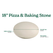 Big Green Egg 131539 18-Inch Pizza & Baking Stone | GW STORE