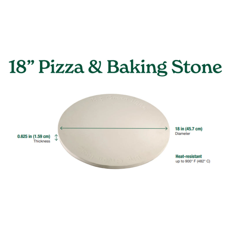 Big Green Egg 131539 18-Inch Pizza & Baking Stone | GW STORE