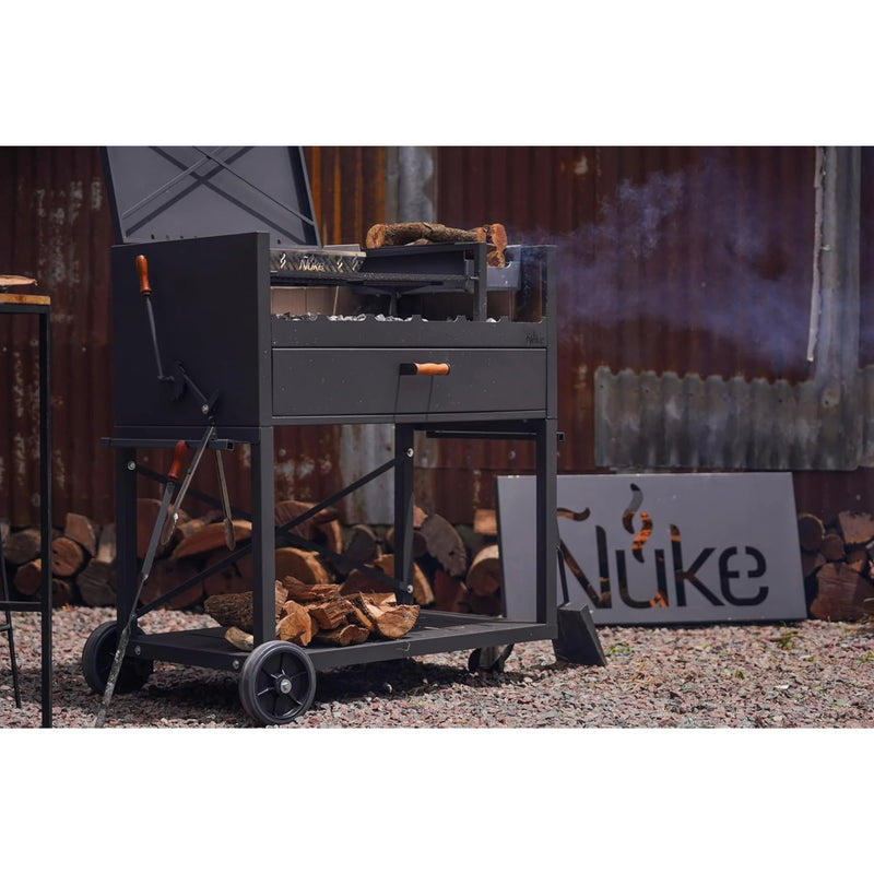 Nuke Delta Freestanding Argentine Charcoal Grill 45 Inch