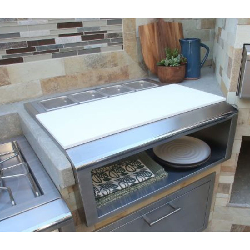 Alfresco 30-Inch Pizza Prep & Garnish Rail | GW STORE