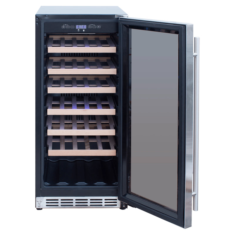 Summerset 15-Inch 3.2 Cu. Outdoor Single Zone Wine Cooler | GW STORE