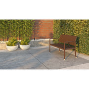 Well Traveled Living Miles Patio Bench in Mocha Wicker | GW STORE