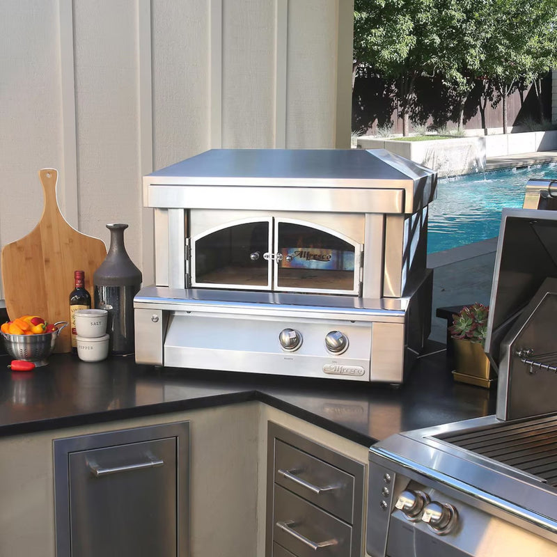 Alfresco 30-Inch Countertop Outdoor Gas Pizza Oven | GW STORE