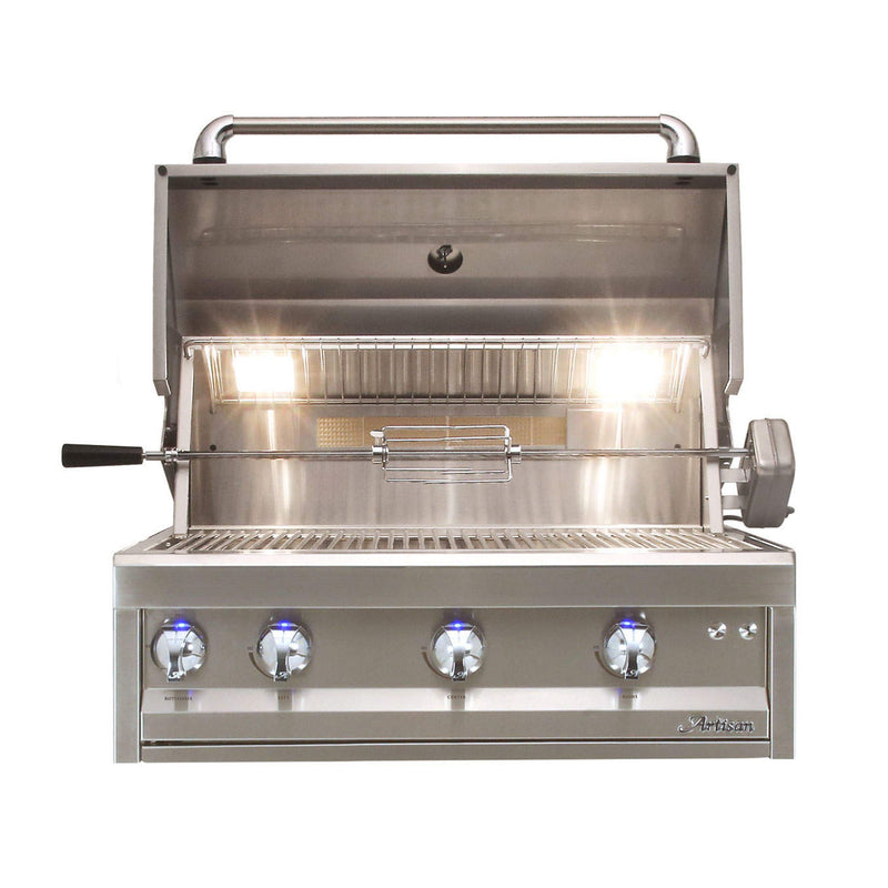 Artisan Professional 32-Inch 3-Burner Built-In Gas Grill w/ Rotisserie | GW STORE
