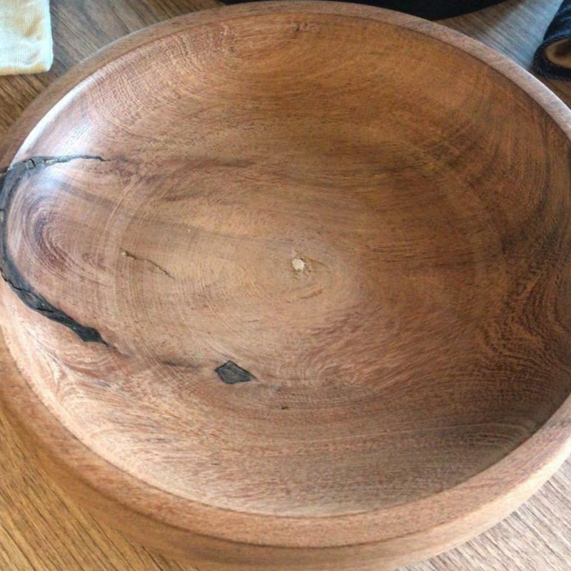 CDF Handmade Carob Salad Bowl | GW STORE