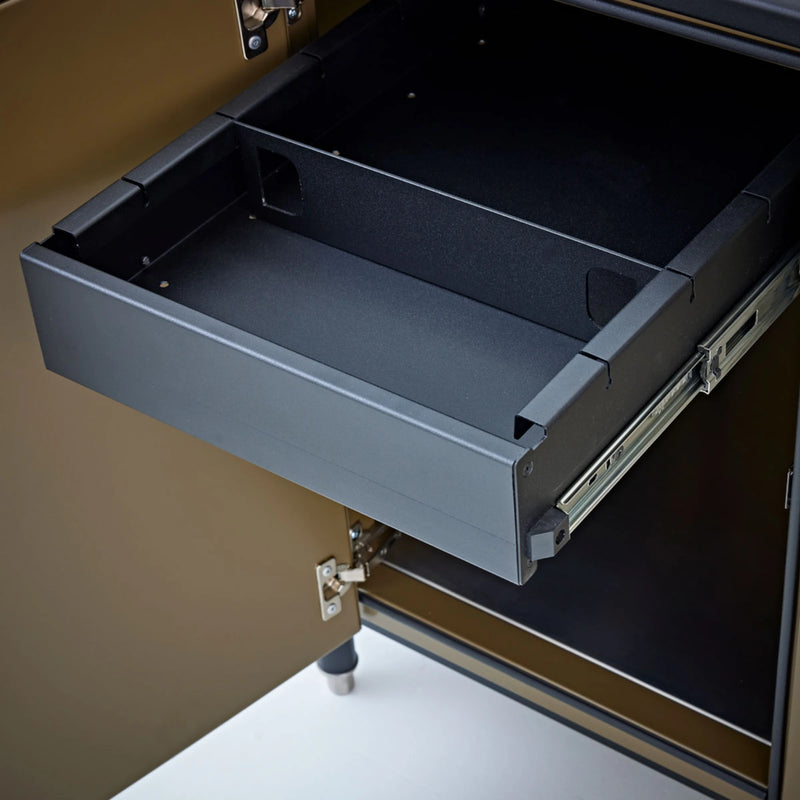 Challenger Designs Cascade 82.5-Inch Powder Coated Aluminum Kitchen Island for 32 Inch Grill | GW STORE